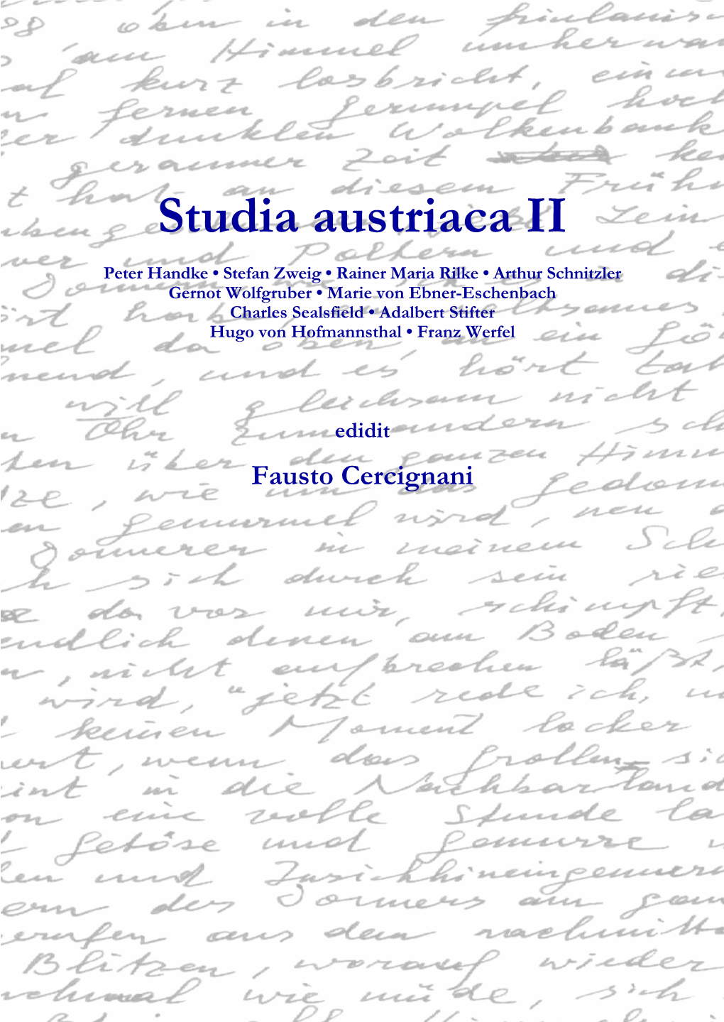 Studia Austriaca II