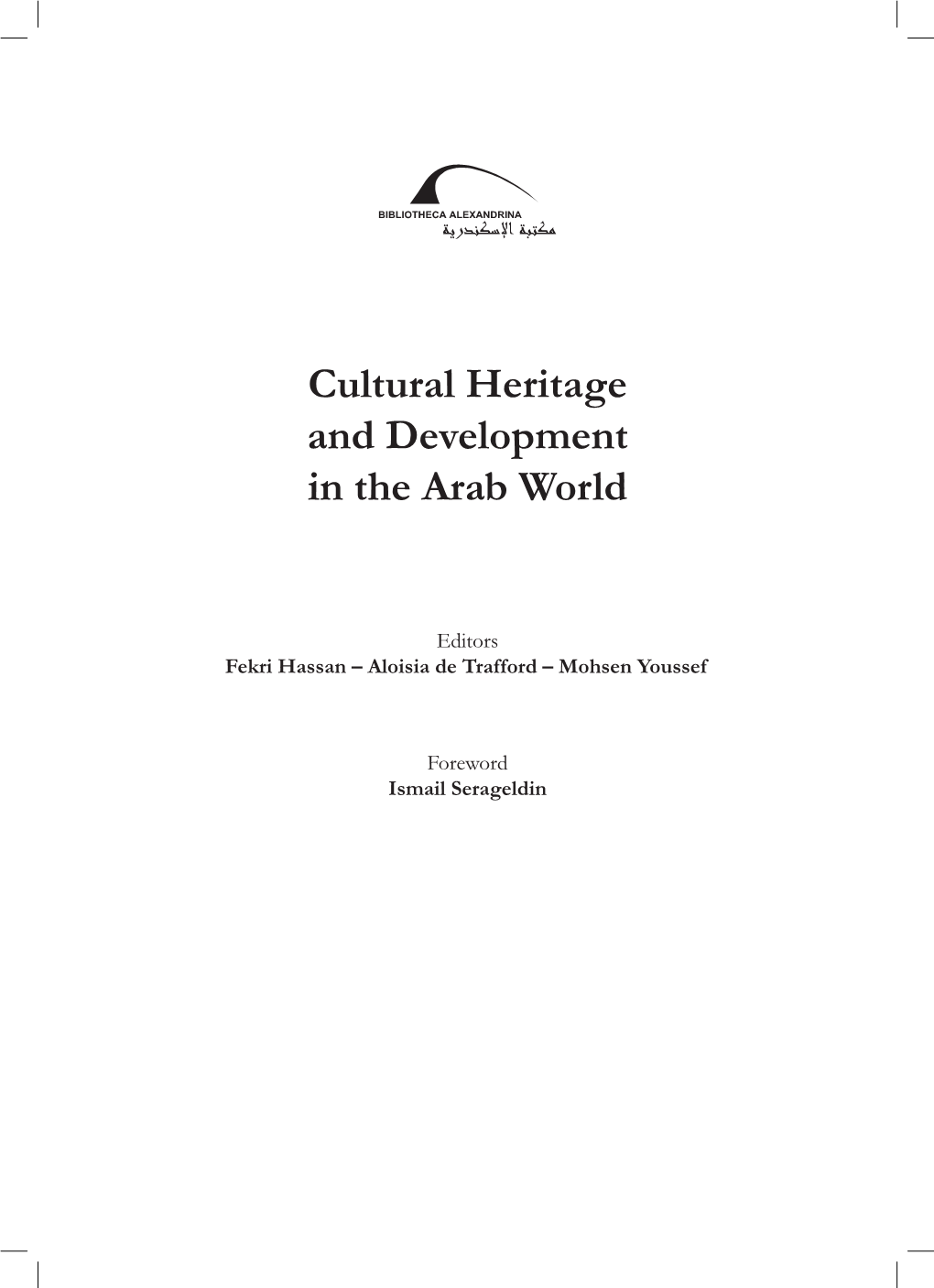 Cultural Heritage and Development in the Arab World