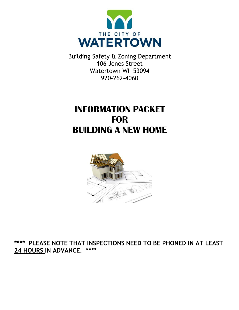 Information Packet for Building a New Home