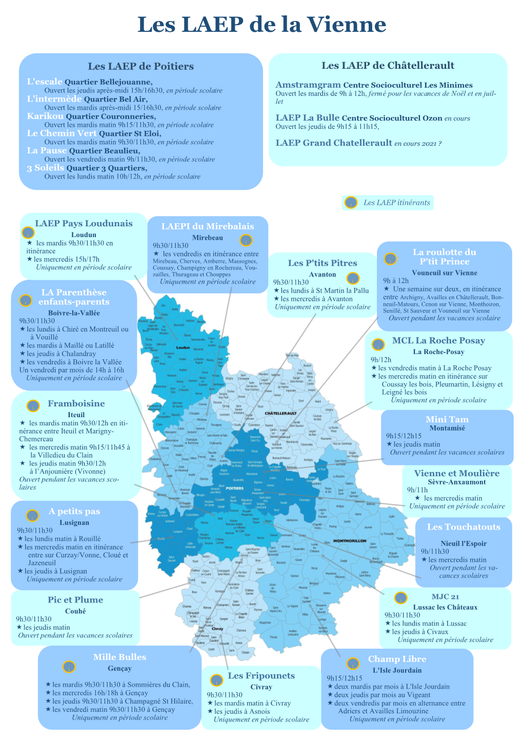 Carte Et Liste Des LAEP Dans La Vienne