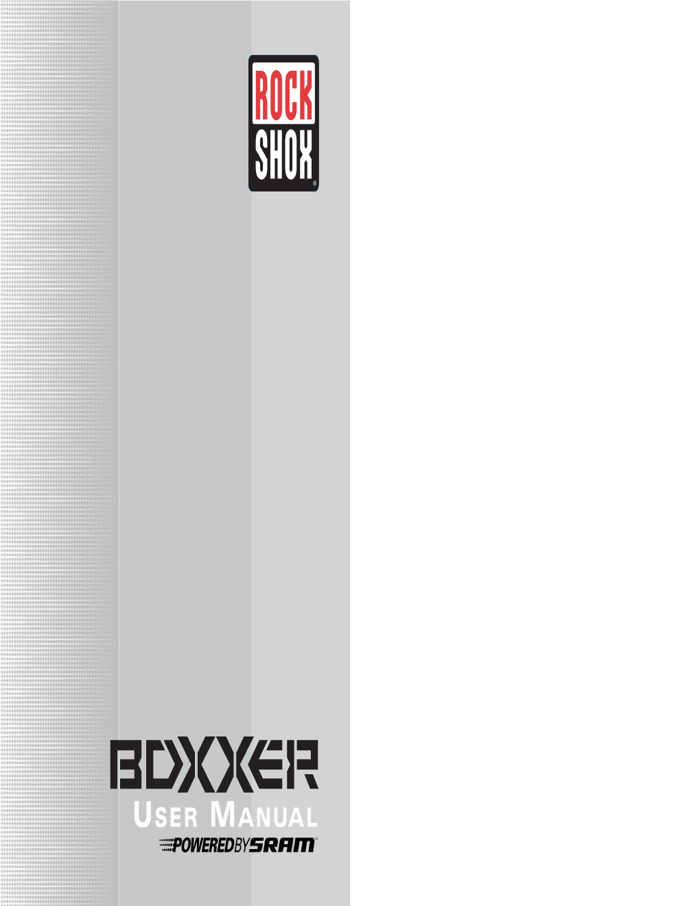 User Manual Sram Corporation• Boxxeruser Manual English