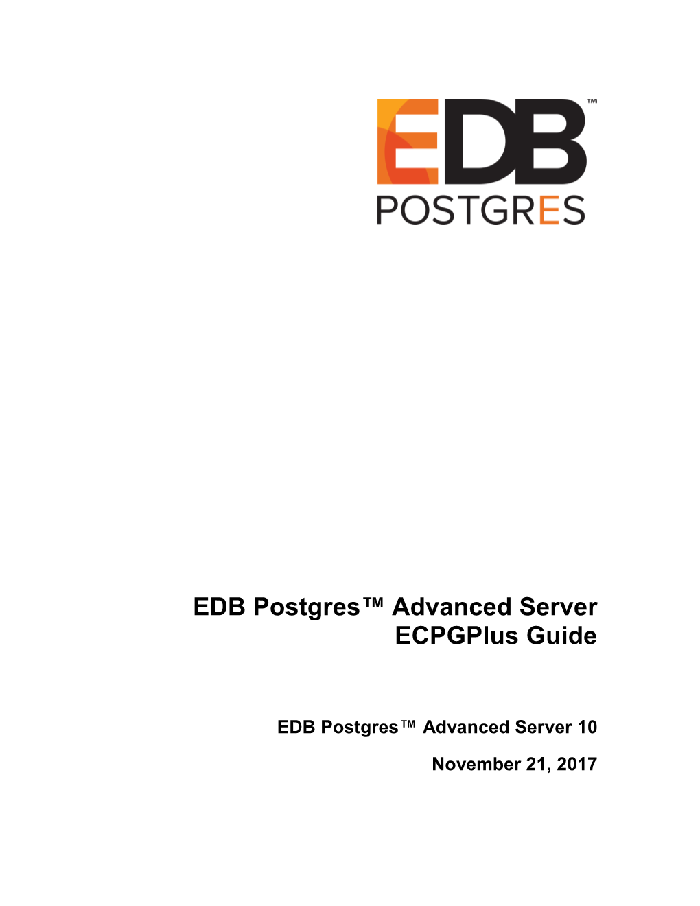 EDB Postgres Advanced Server ECPG Plus Guide