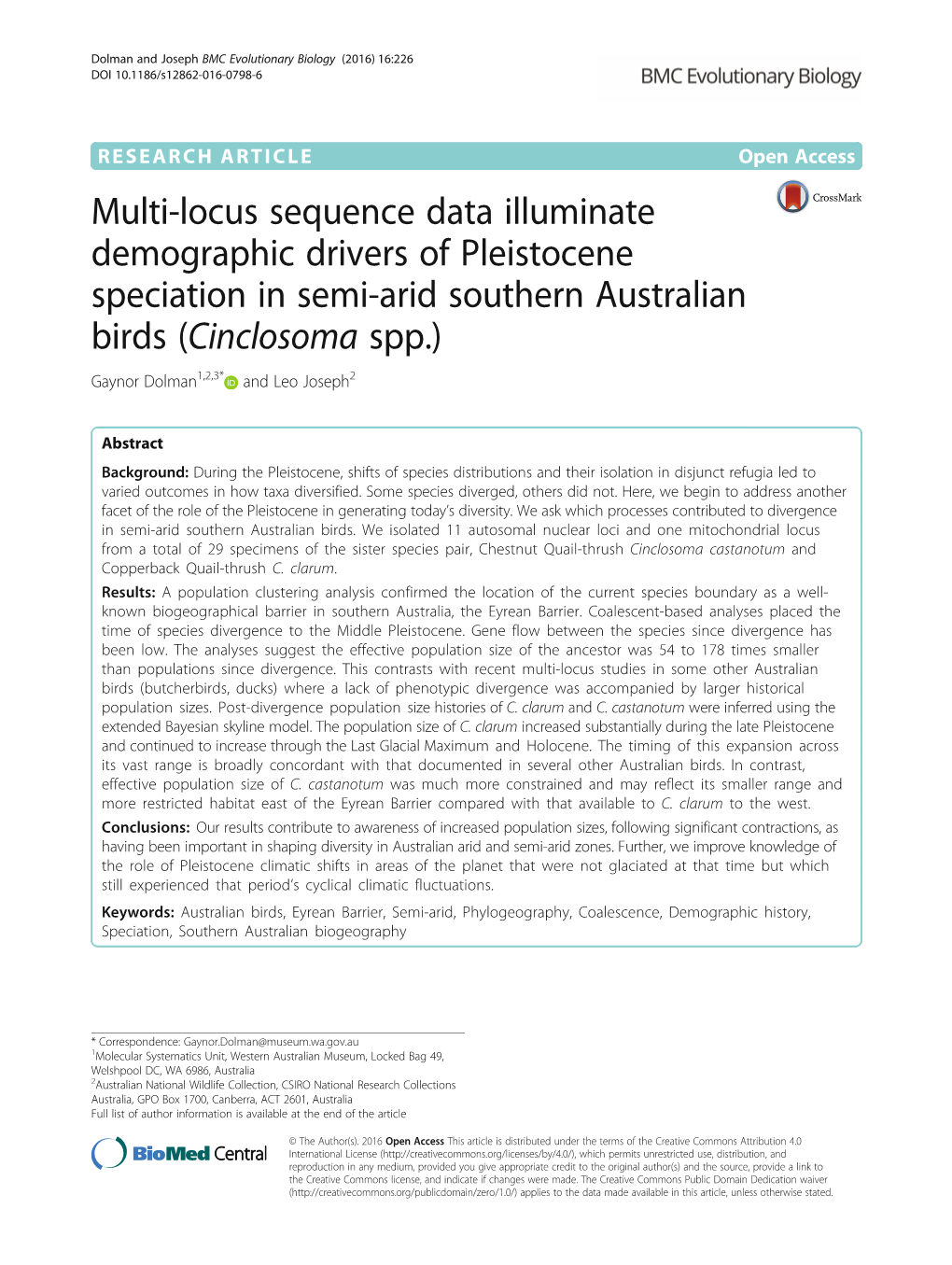 Multi-Locus Sequence Data Illuminate Demographic Drivers Of