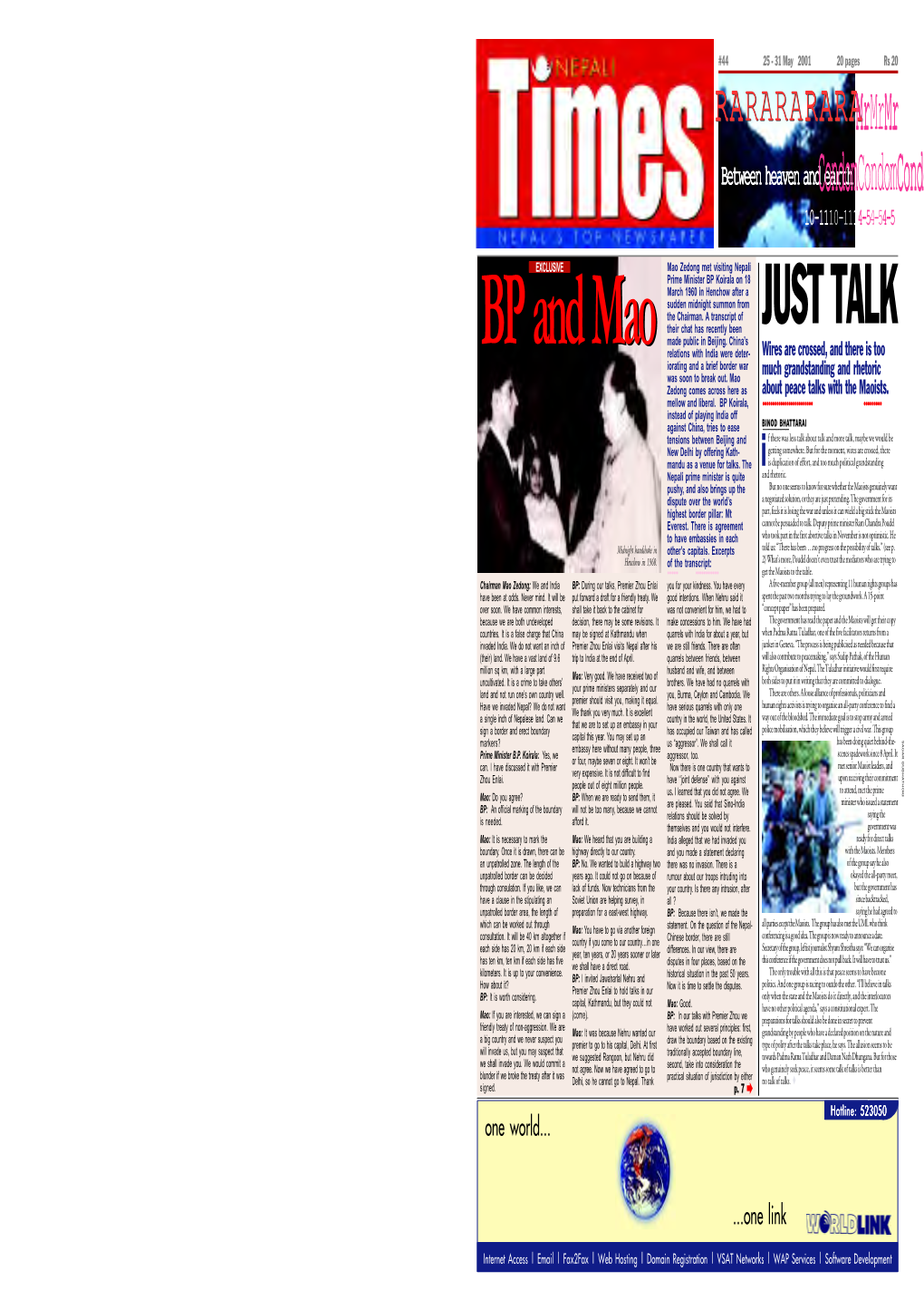 Nepali Times Nation 25 - 31 May 2001Nepali Times 3