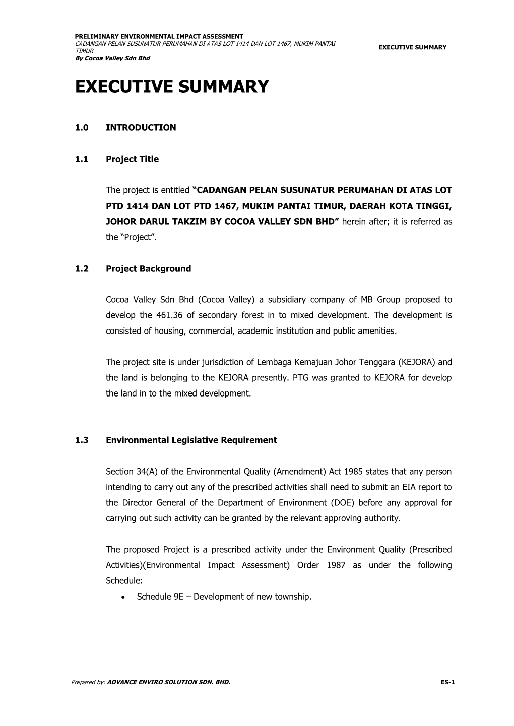 OLST Petroleum (M) Sdn Bhd Is Decided to Proposed Oily Wastes