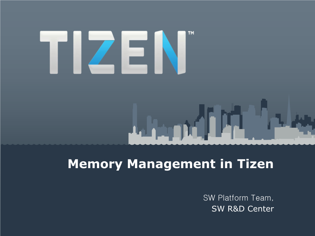 Memory Management in Tizen