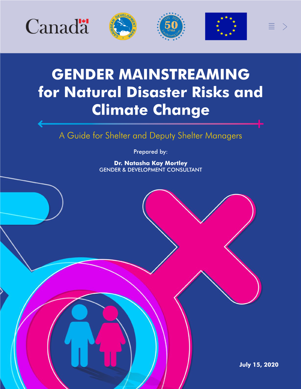 GENDER MAINSTREAMING for Natural Disaster Risks and Climate Change