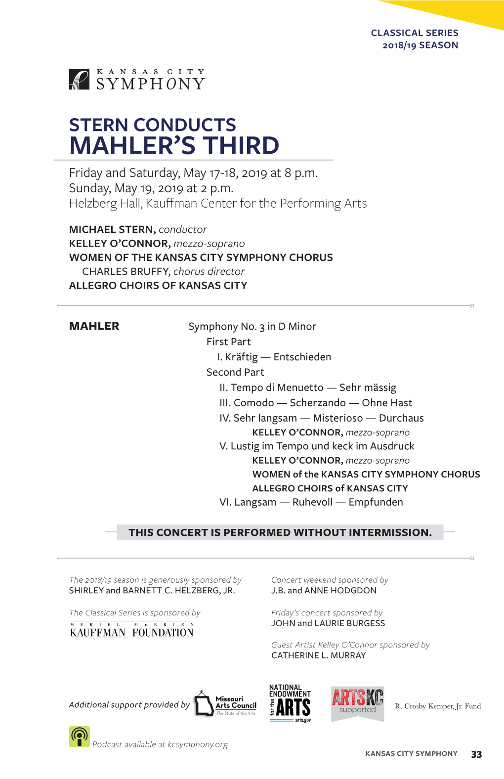 Stern Conducts Mahler's Third