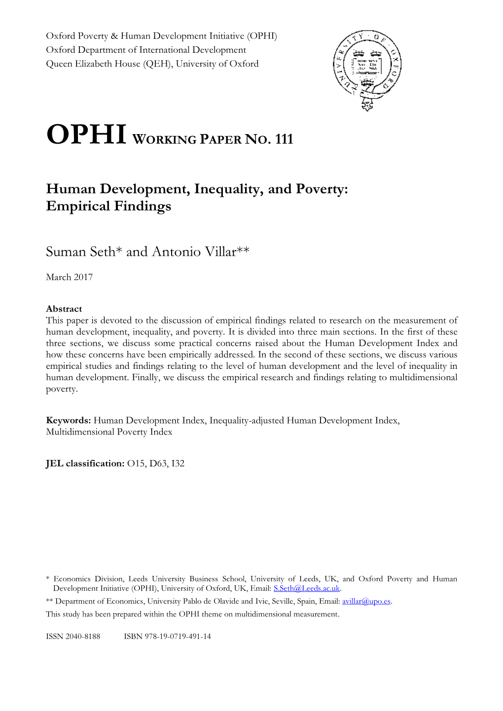 Ophi Working Paper No