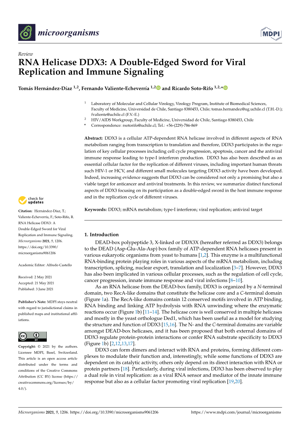 RNA Helicase DDX3: a Double-Edged Sword for Viral Replication and Immune Signaling