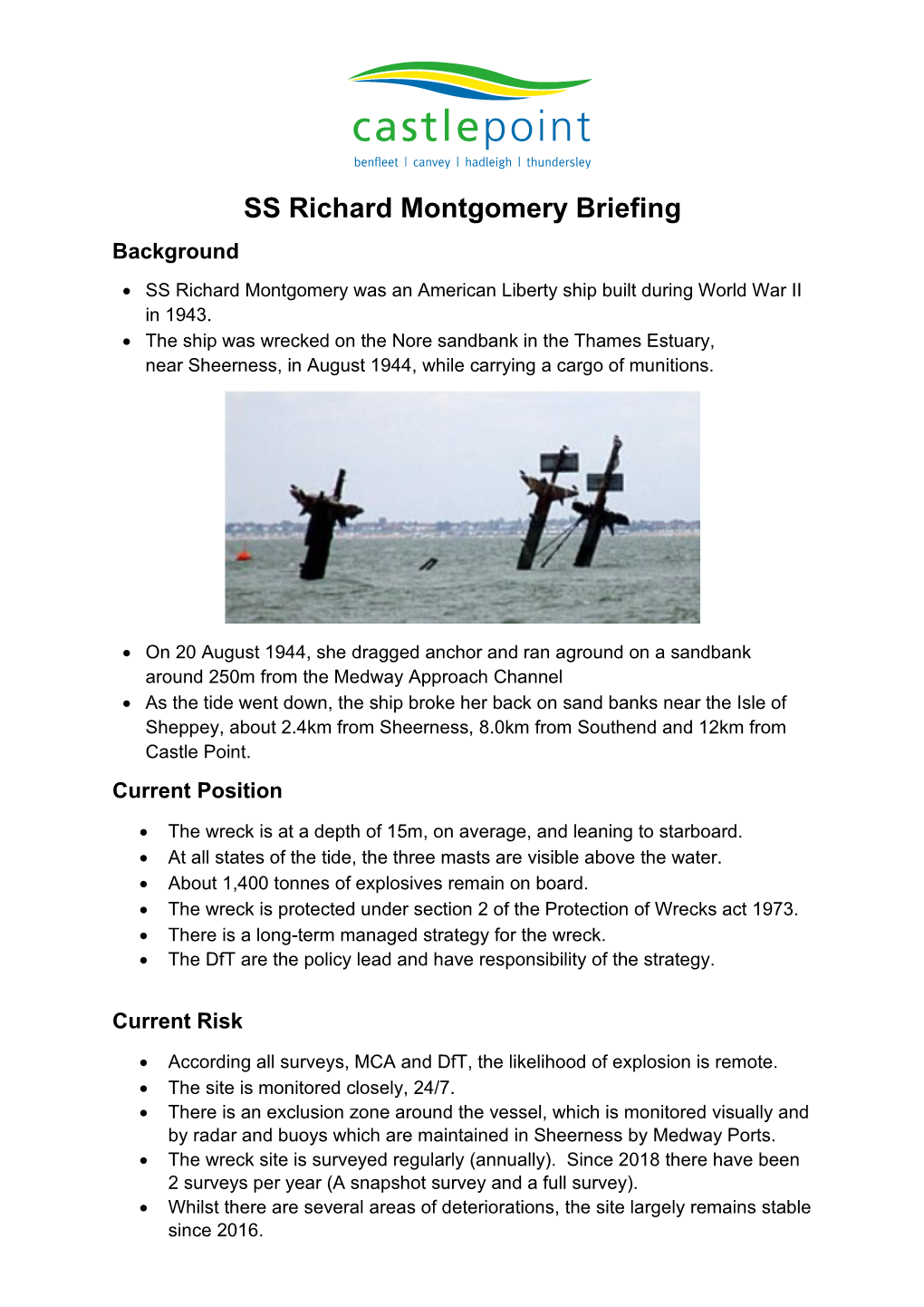 SS Richard Montgomery Briefing [Pdf]