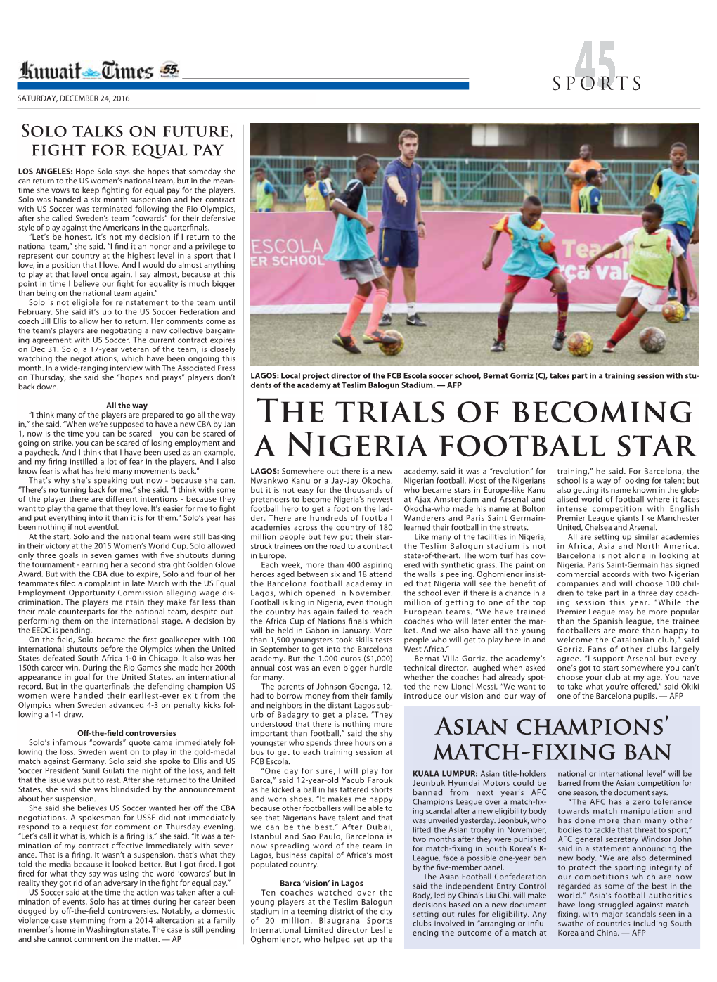 The Trials of Becoming a Nigeria Football Star