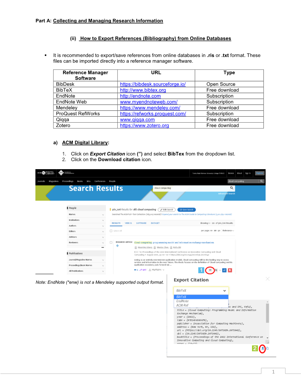 Part A: Collecting and Managing Research Information (Ii)