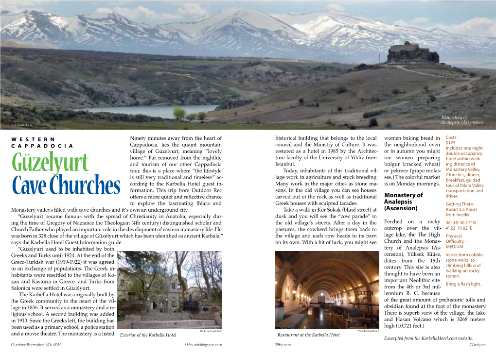 Güzelyurt Cave Churches