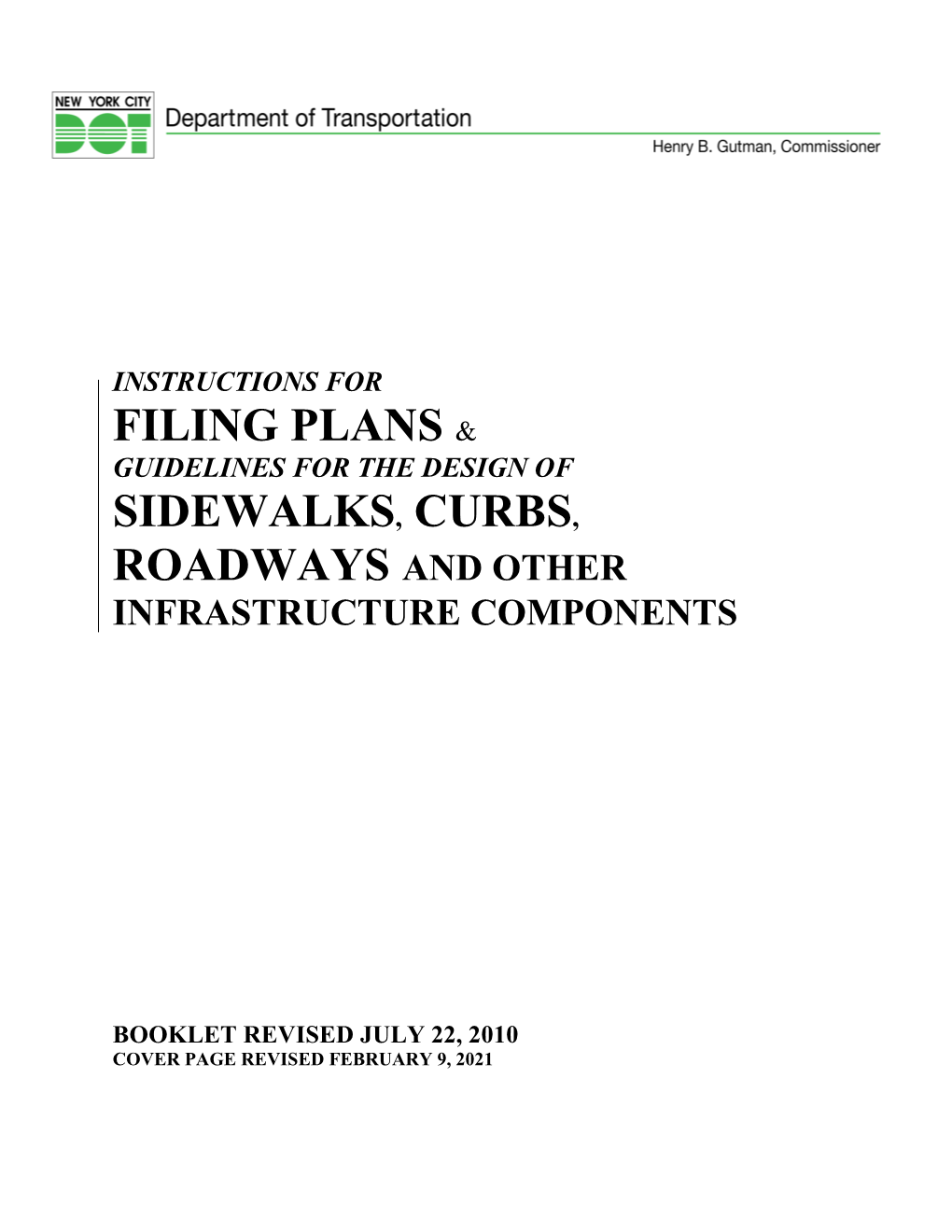 Sidewalk, Curb & Roadway Application