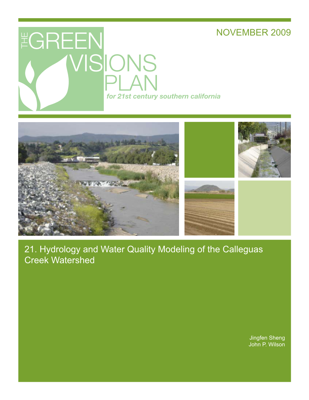 21. Hydrology and Water Quality Modeling of the Calleguas Creek Watershed