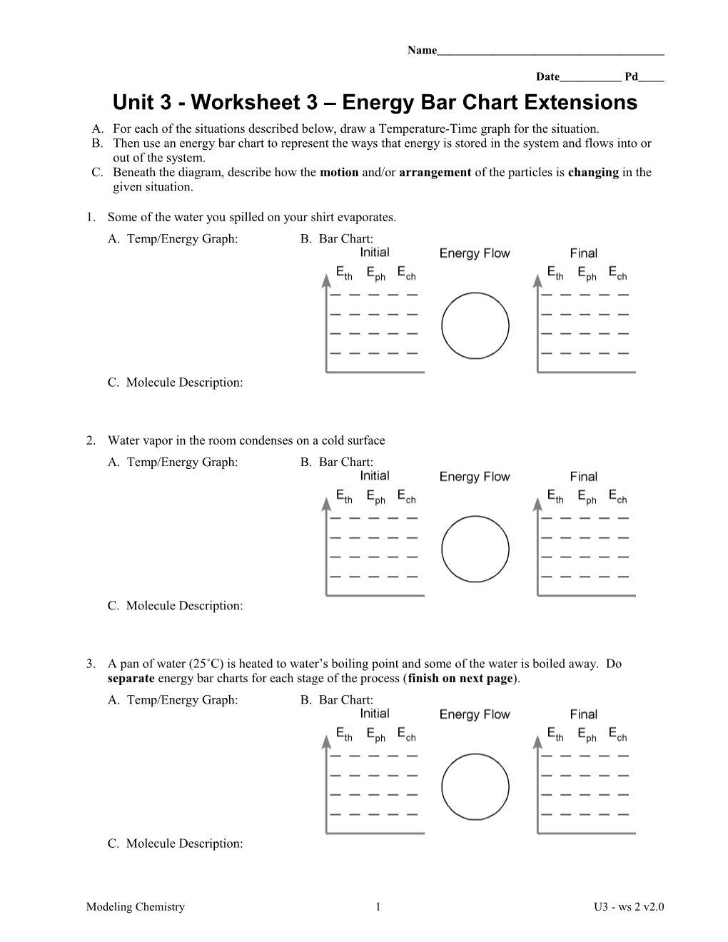 Unit 3 - Worksheet 3 Energy Bar Chart Extensions