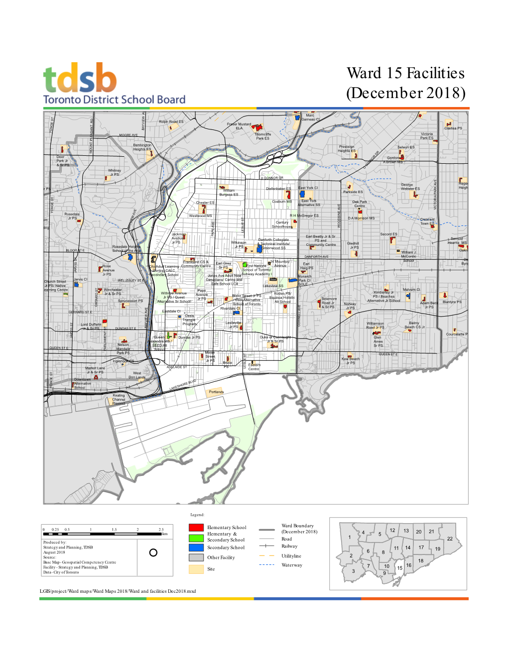 Ward 15 Facilities (December 2018)