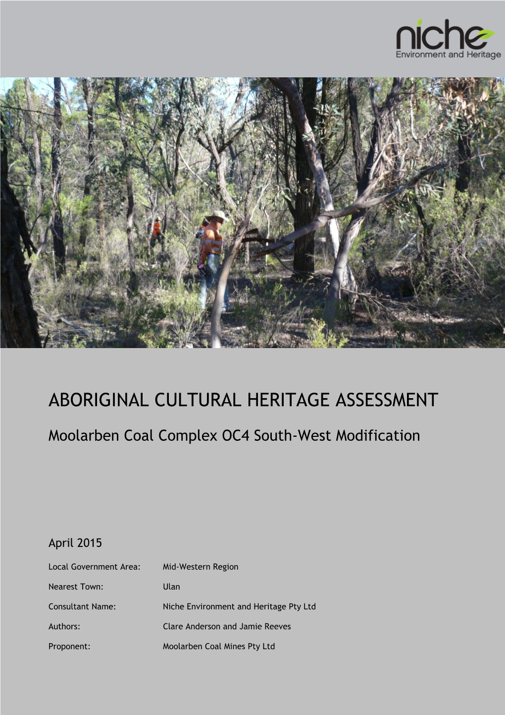Aboriginal Cultural Heritage Assessment