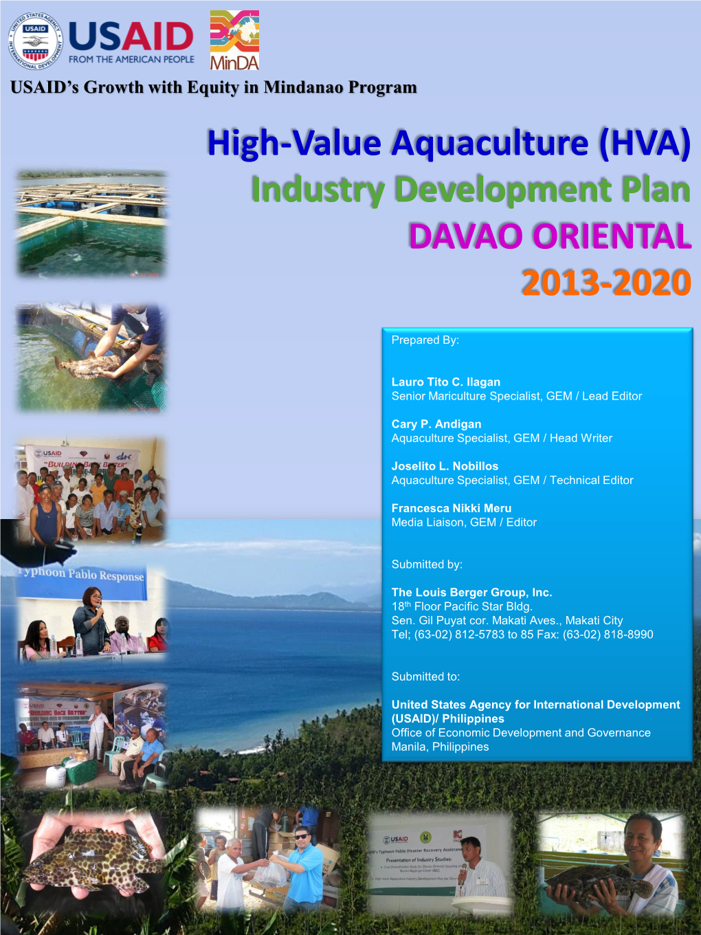 High-Value Aquaculture (HVA) Industry Development Plan DAVAO ORIENTAL 2013-2020