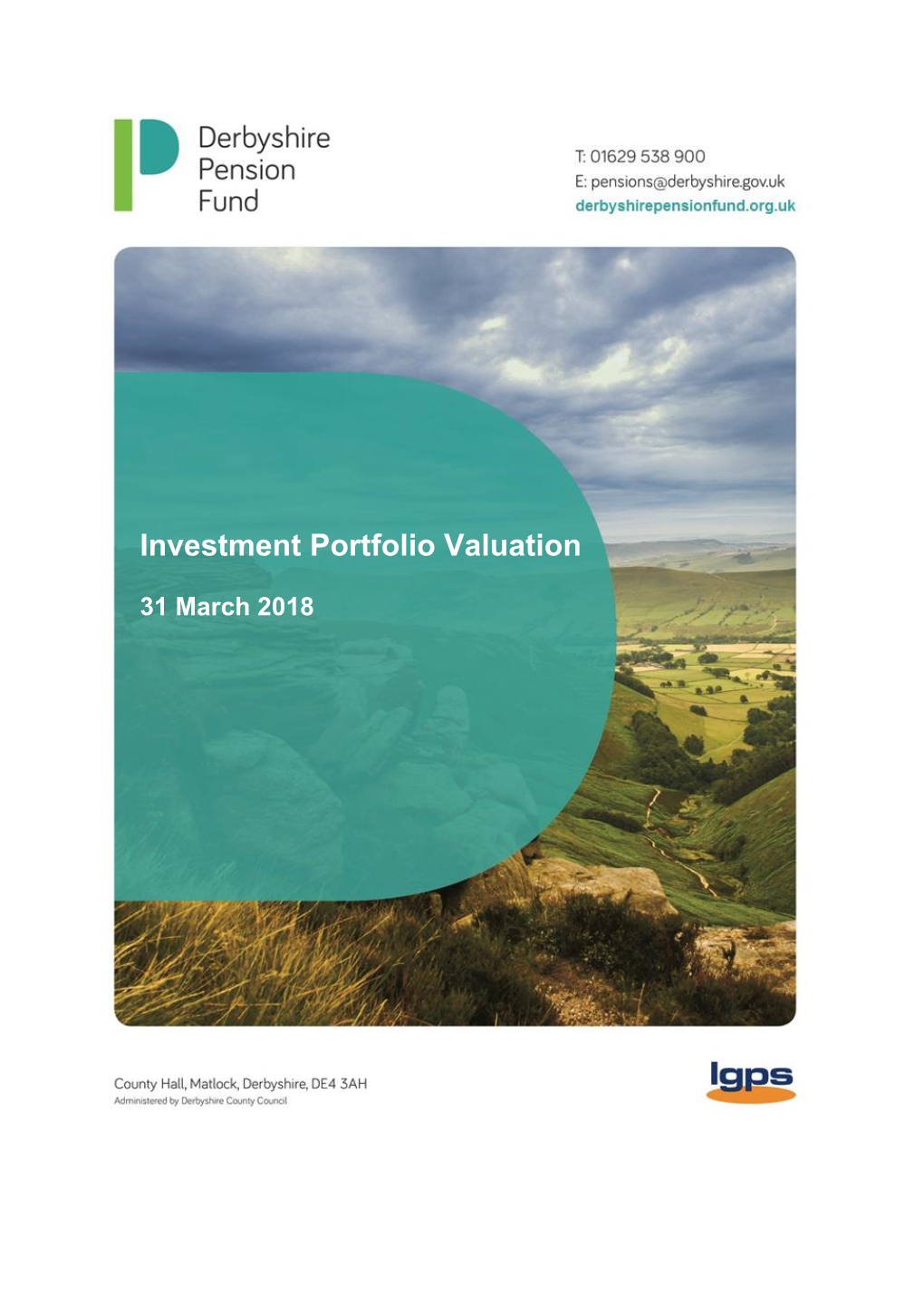 Derbyshire Pension Fund Investment Valuation 31 March 2018