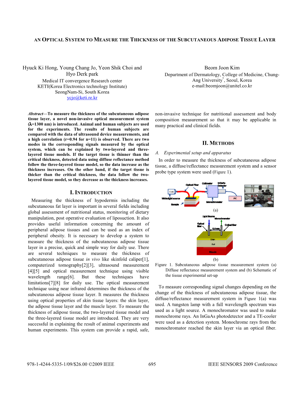 An Optical System to Measure the Thickness of the Subcutaneous Adipose Tissue Layer