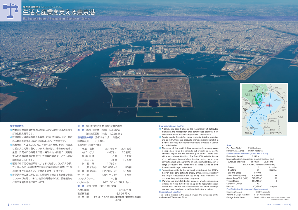 生活と産業を支える東京港 the Leading Edge of International Distribution Services