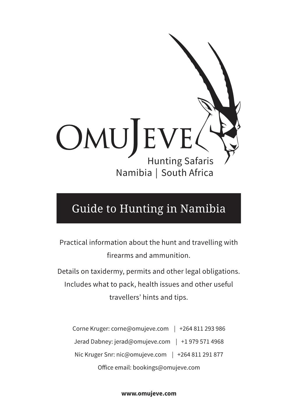 Guide to Hunting in Namibia