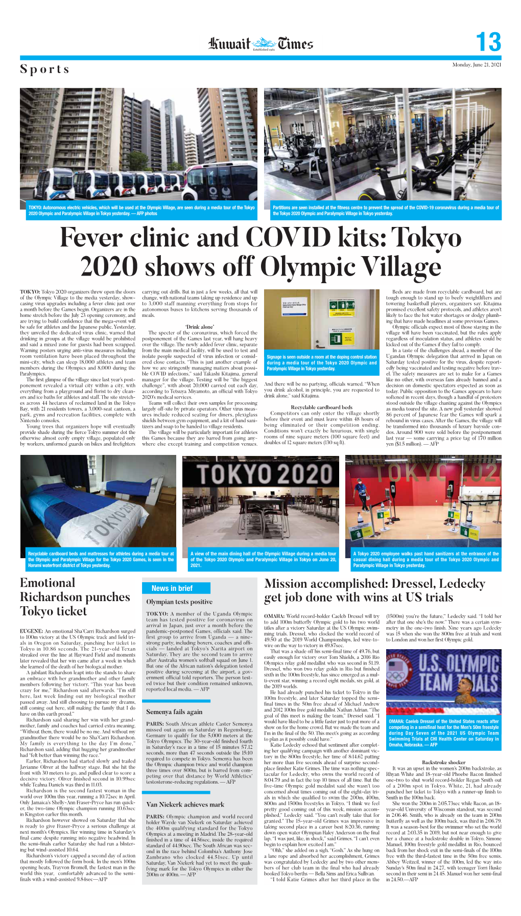 Tokyo 2020 Shows Off Olympic Village