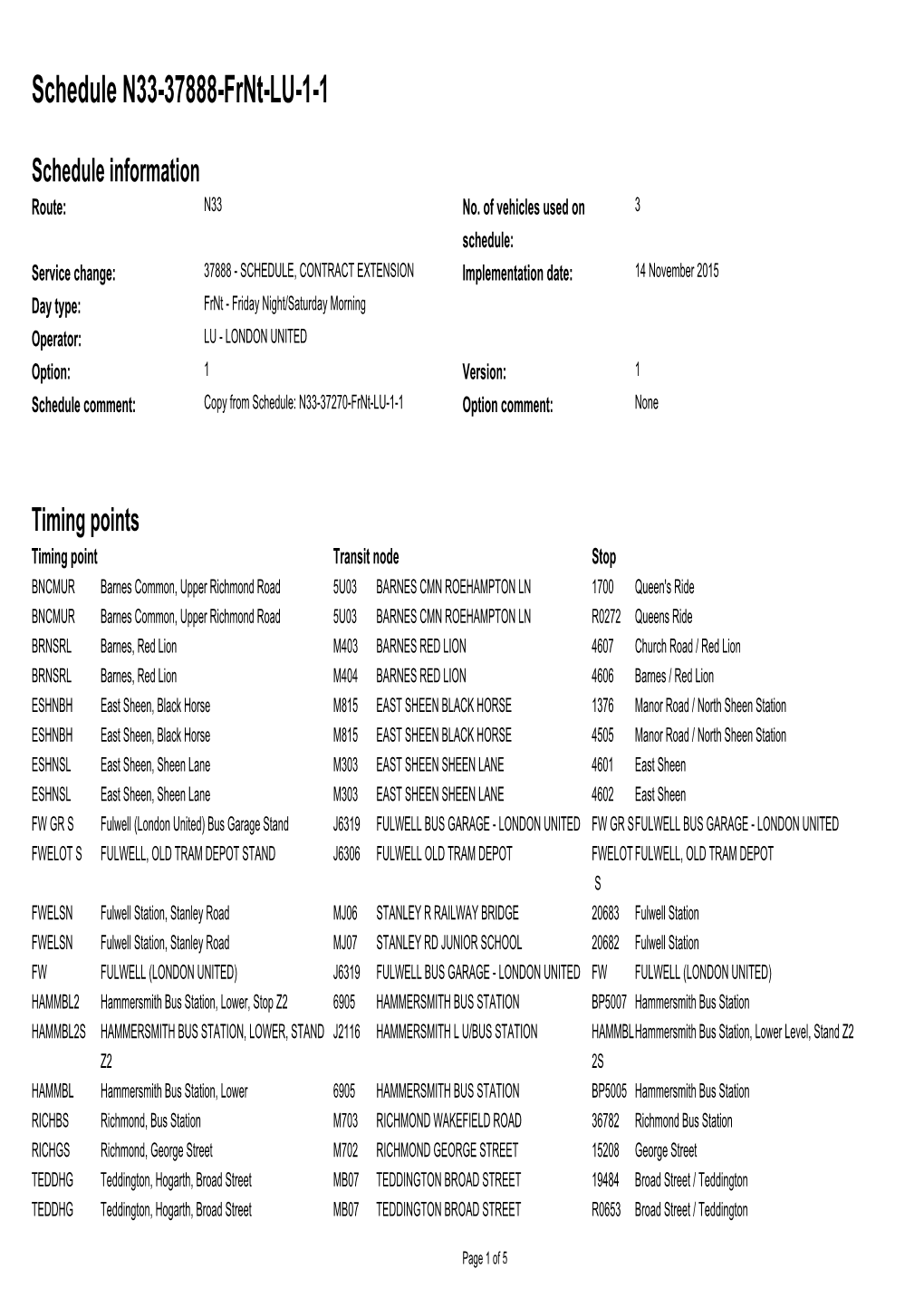 Standard Schedule N33-37888-Frnt-LU-1-1