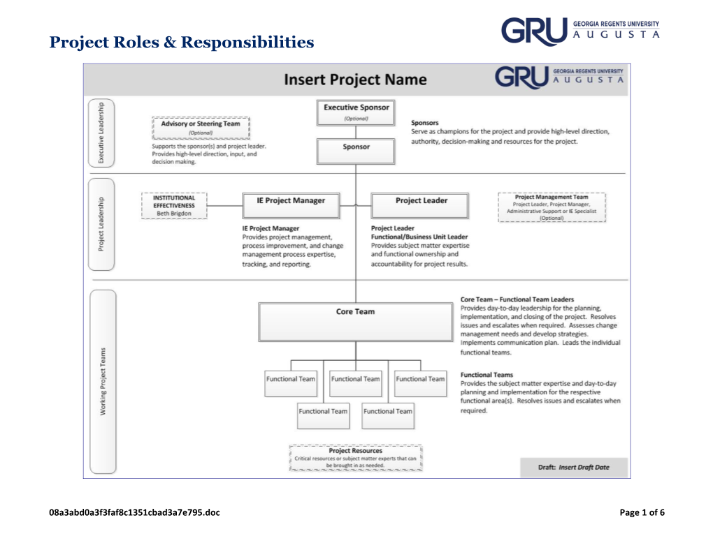 BATTERY Project Roles & Responsibilities