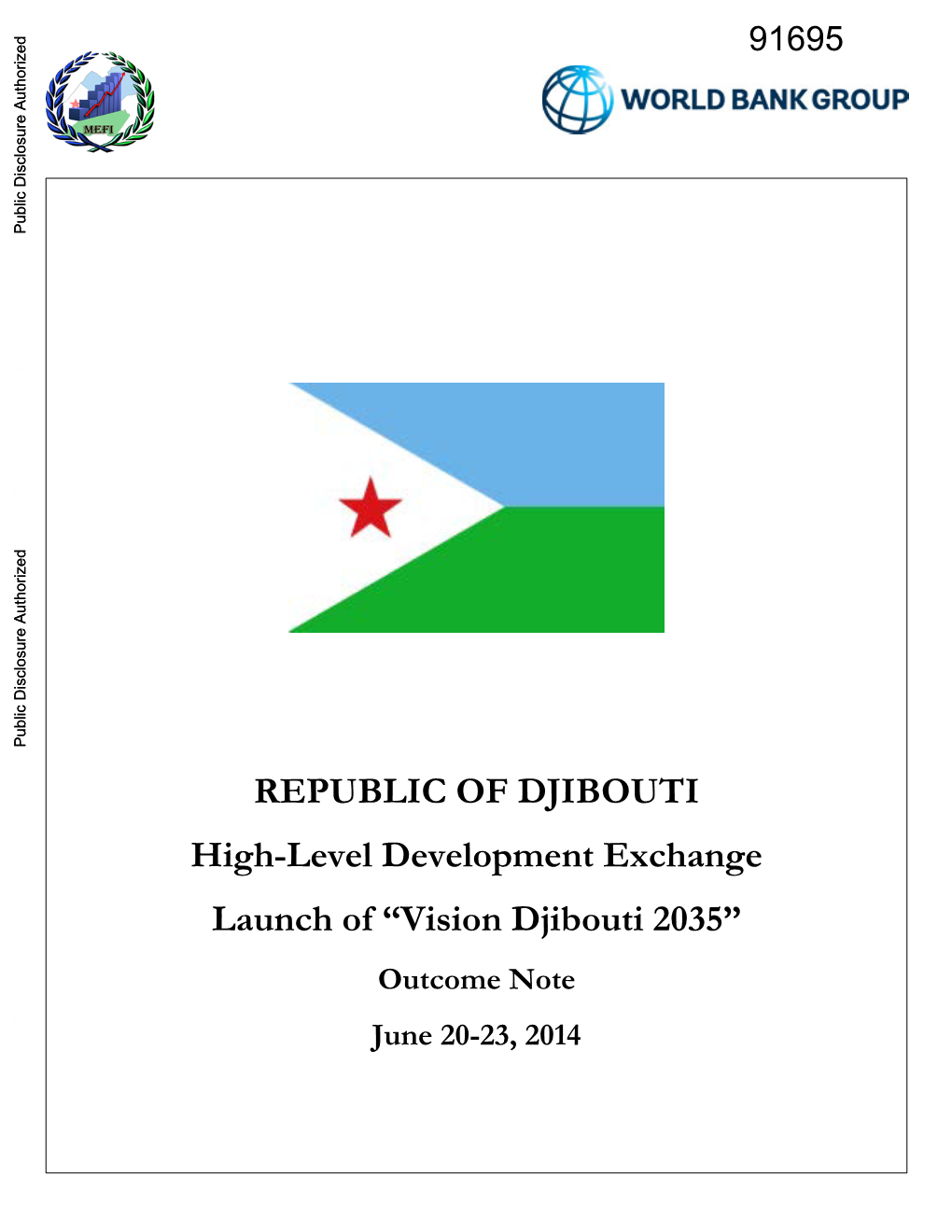 Vision 2035” Djibouti, June 20-23, 2014