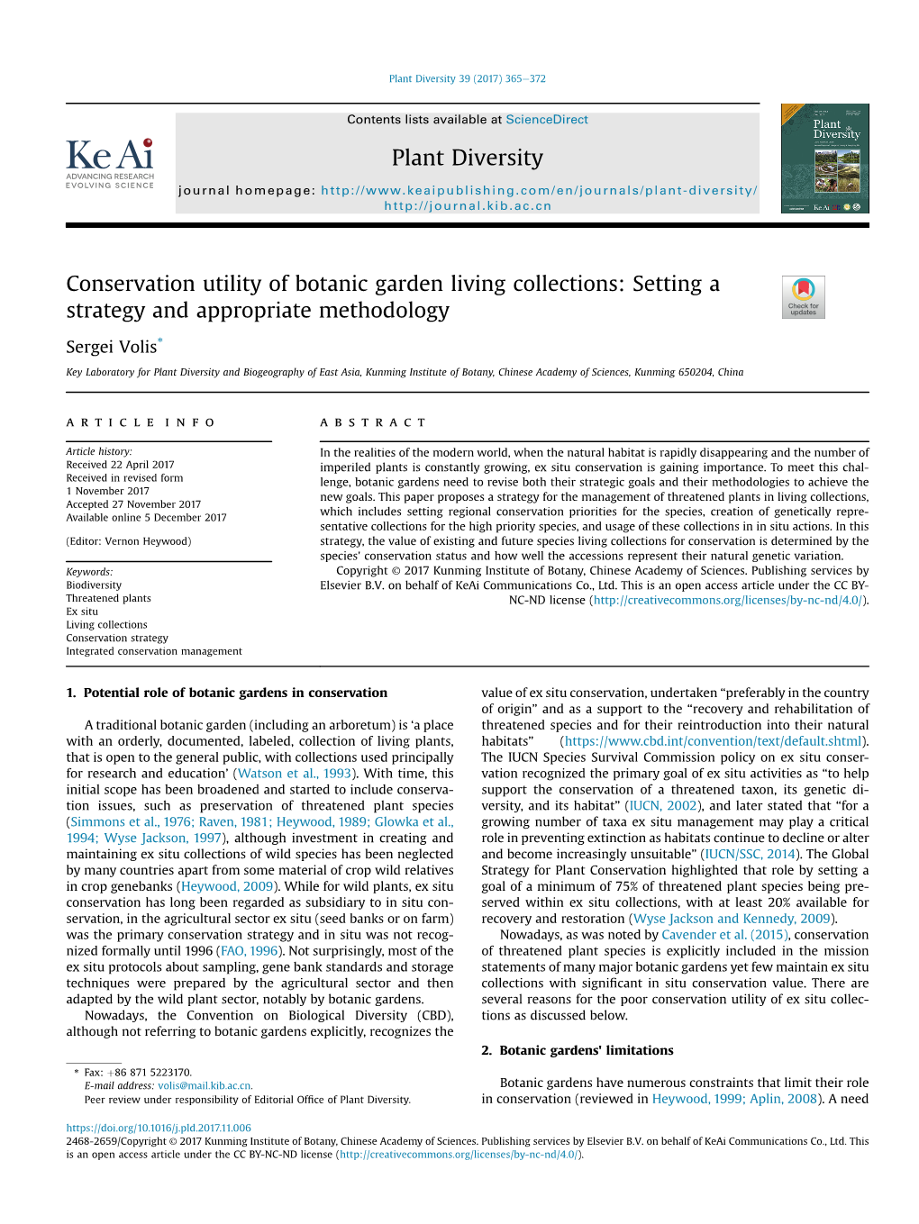 Conservation Utility of Botanic Garden Living Collections: Setting a Strategy and Appropriate Methodology