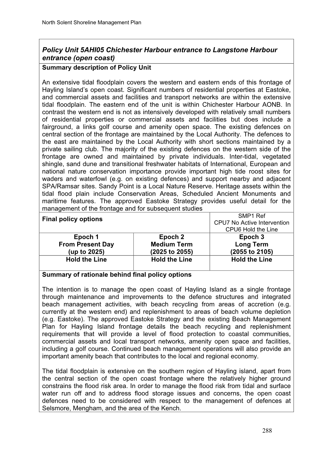 North Solent Shoreline Management Plan