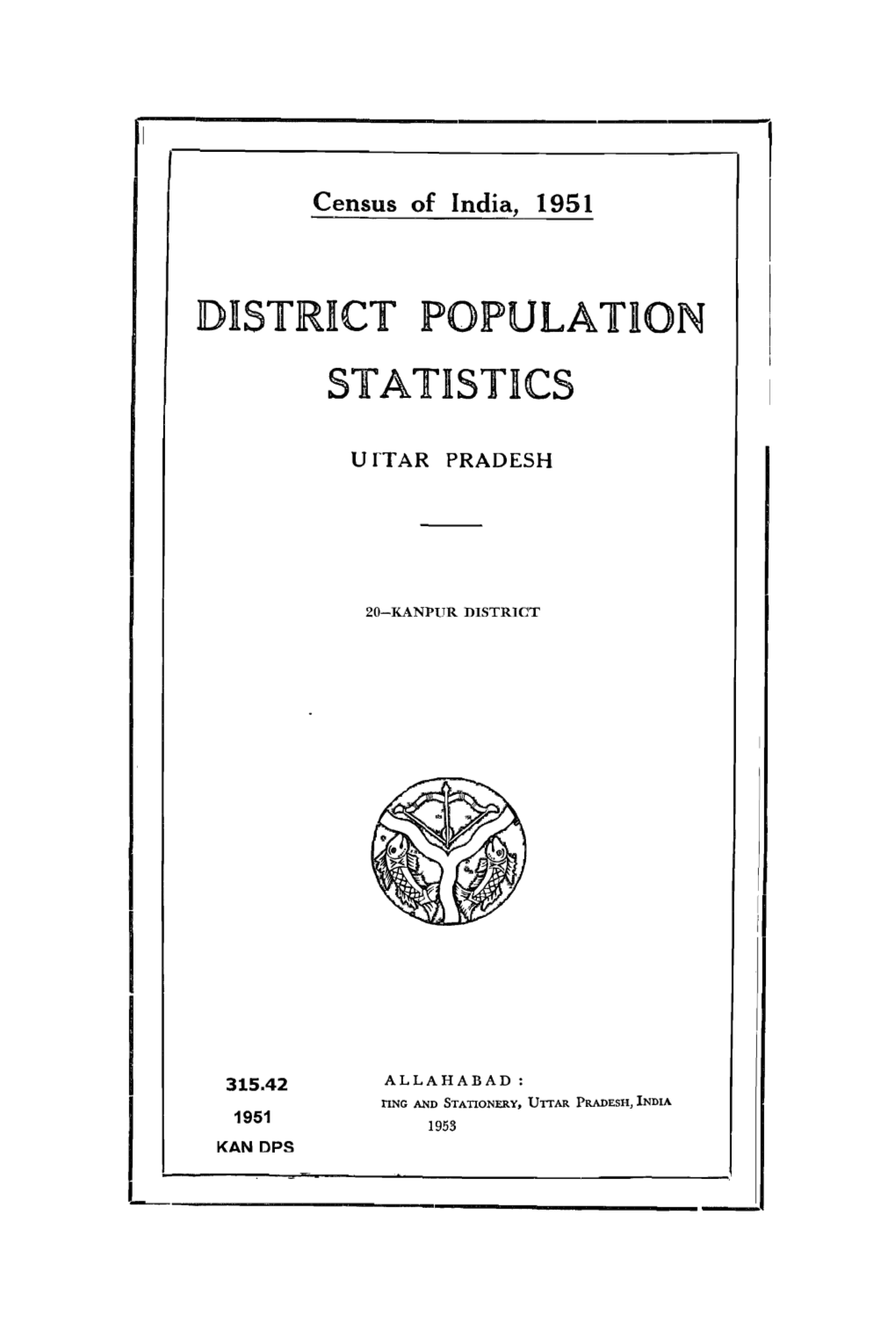 District Population Statistics, 20-Kanpur , Uttar Pradesh