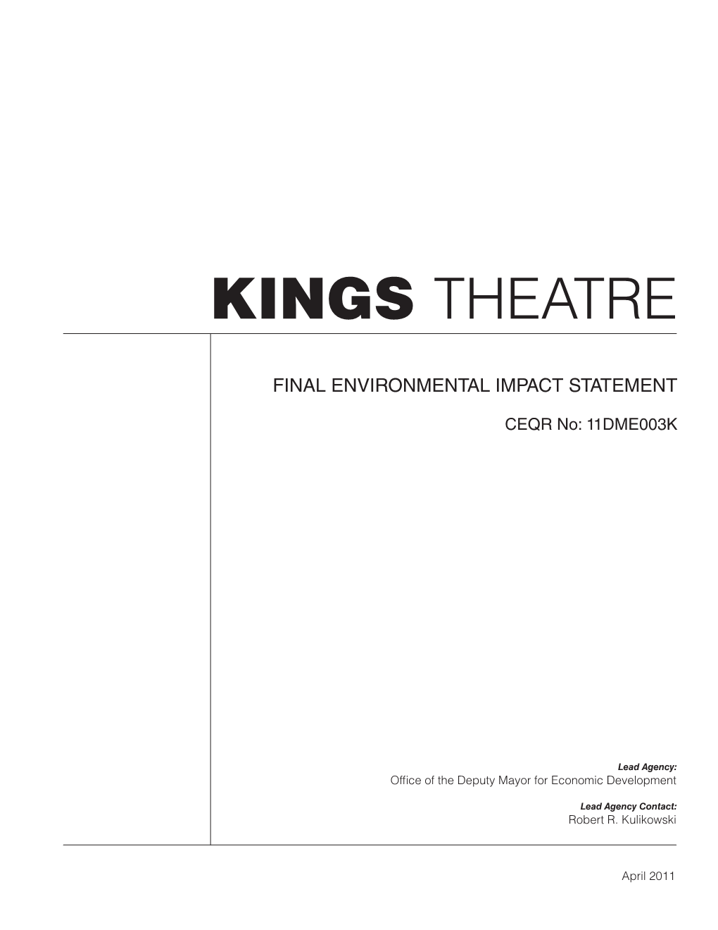 Kings Theatre FEIS