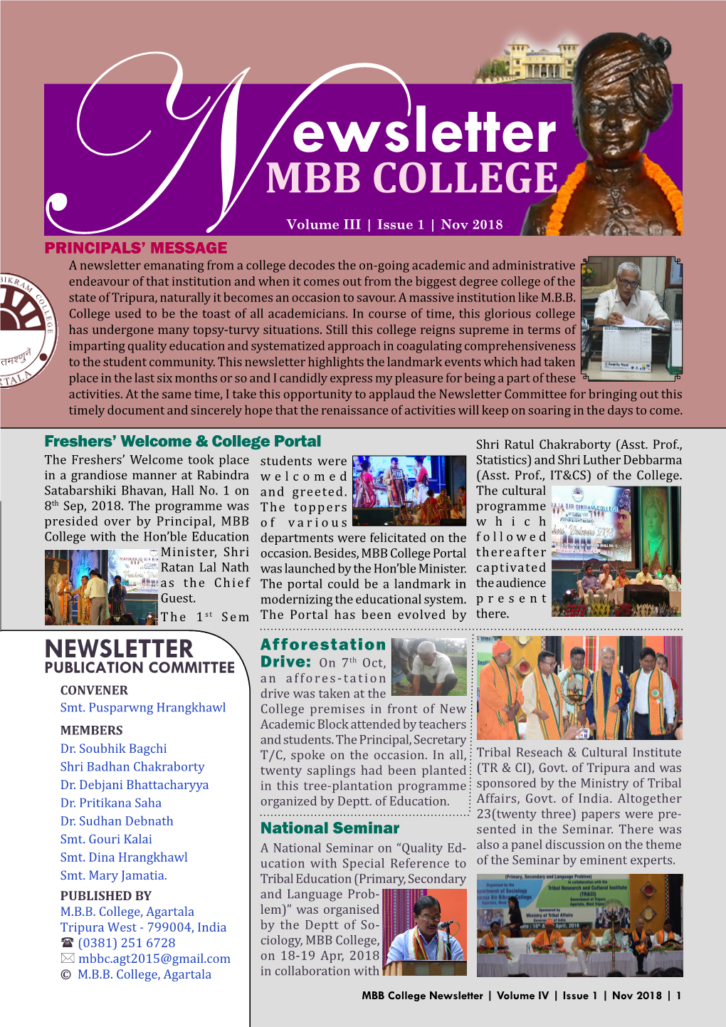 Ewsletter MBB COLLEGE