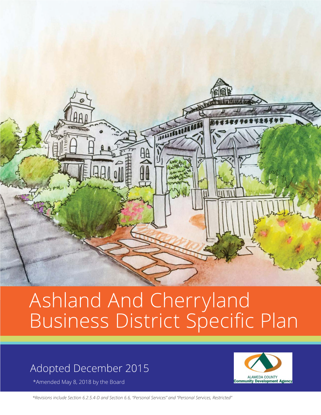 Ashland and Cherryland Business District Speci C Plan