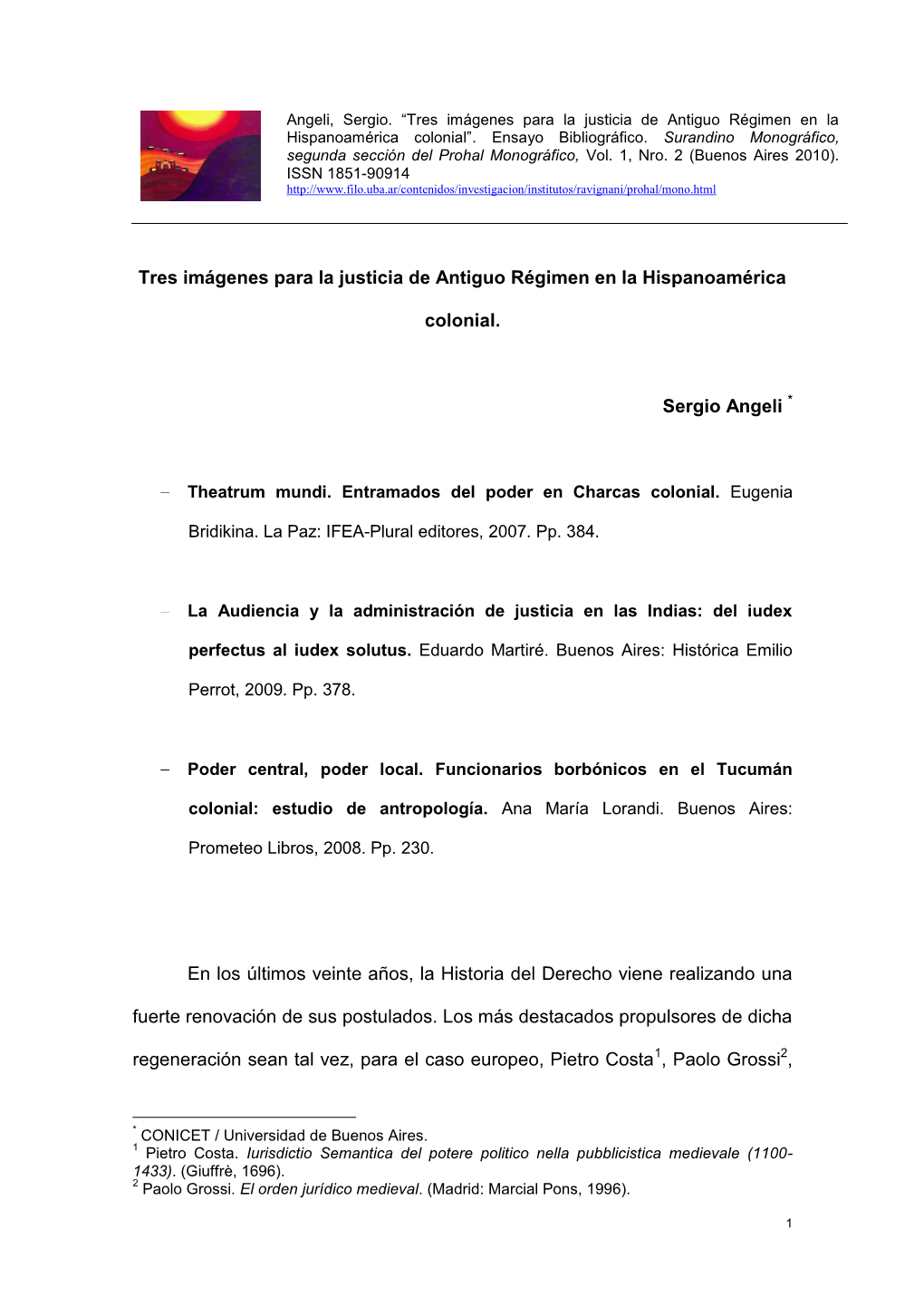 La Justicia De Antiguo Régimen En Hispanoamérica