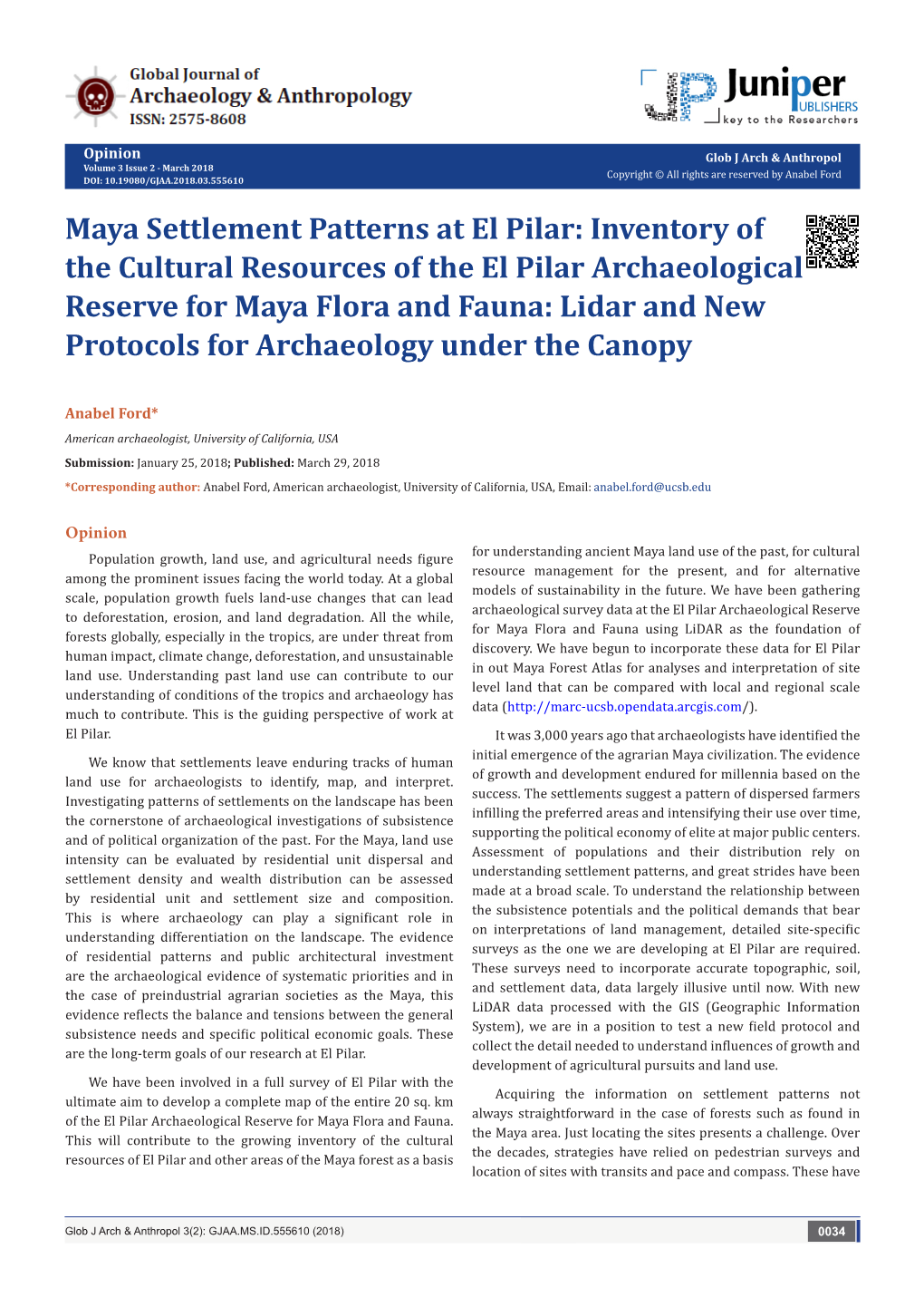 Maya Settlement Patterns at El Pilar