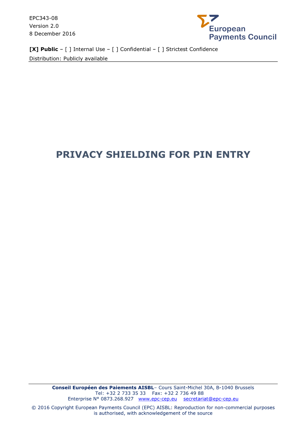 EPC343-08 V2.0 Privacy Shielding for PIN Entry 2