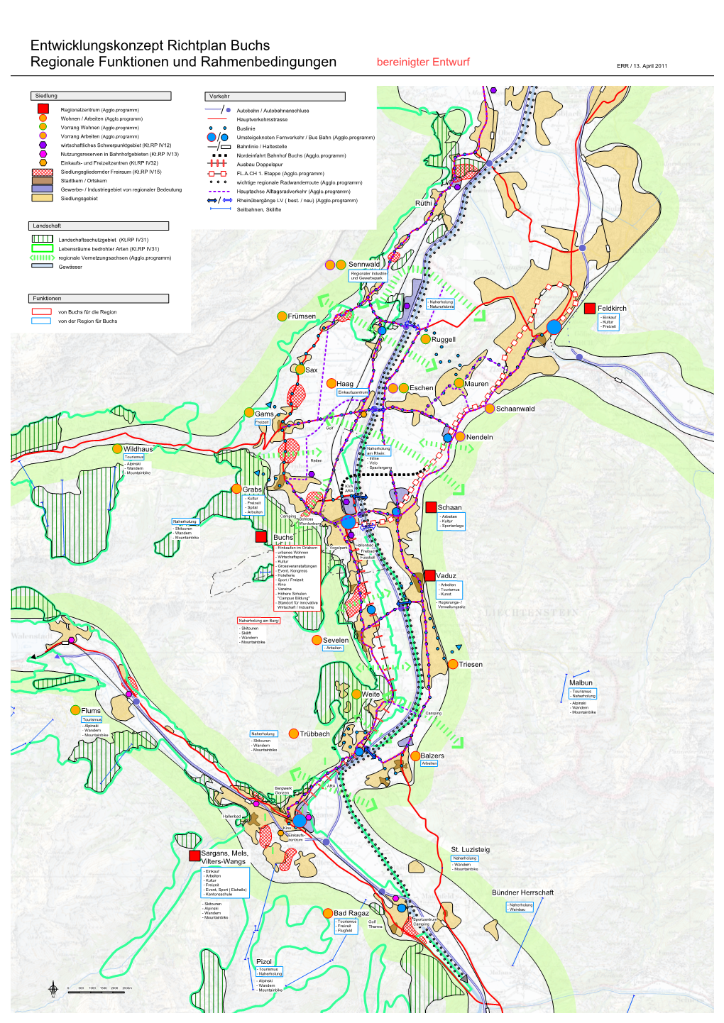 Entwicklungskonzept Richtplan Buchs Regionale Funktionen Und Rahmenbedingungen
