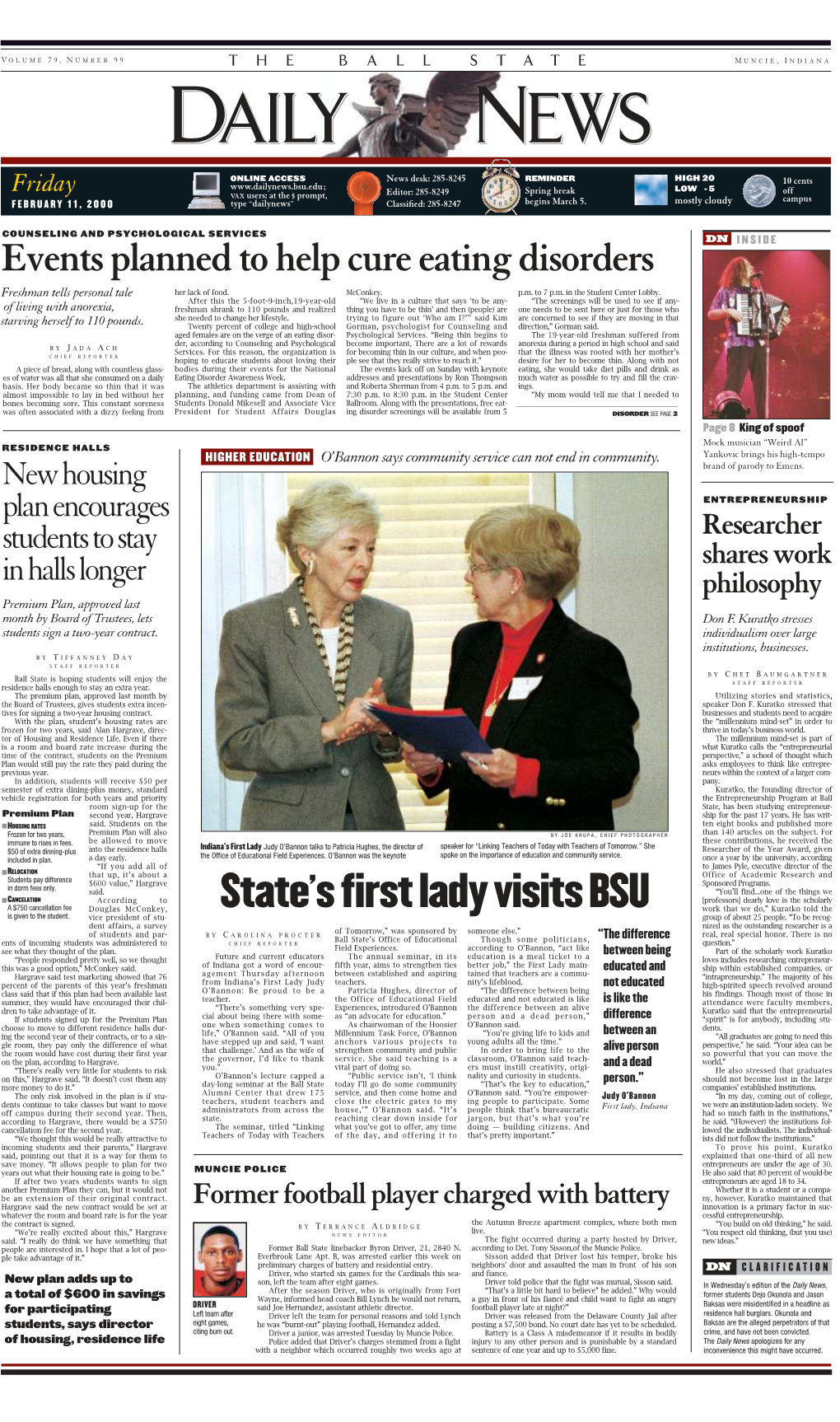 State's First Lady Visits
