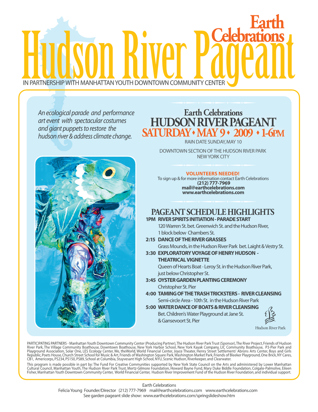 Hudson River Pageant Flyer