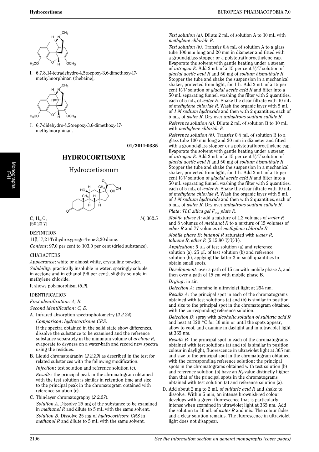 HYDROCORTISONE Hydrocortisonum