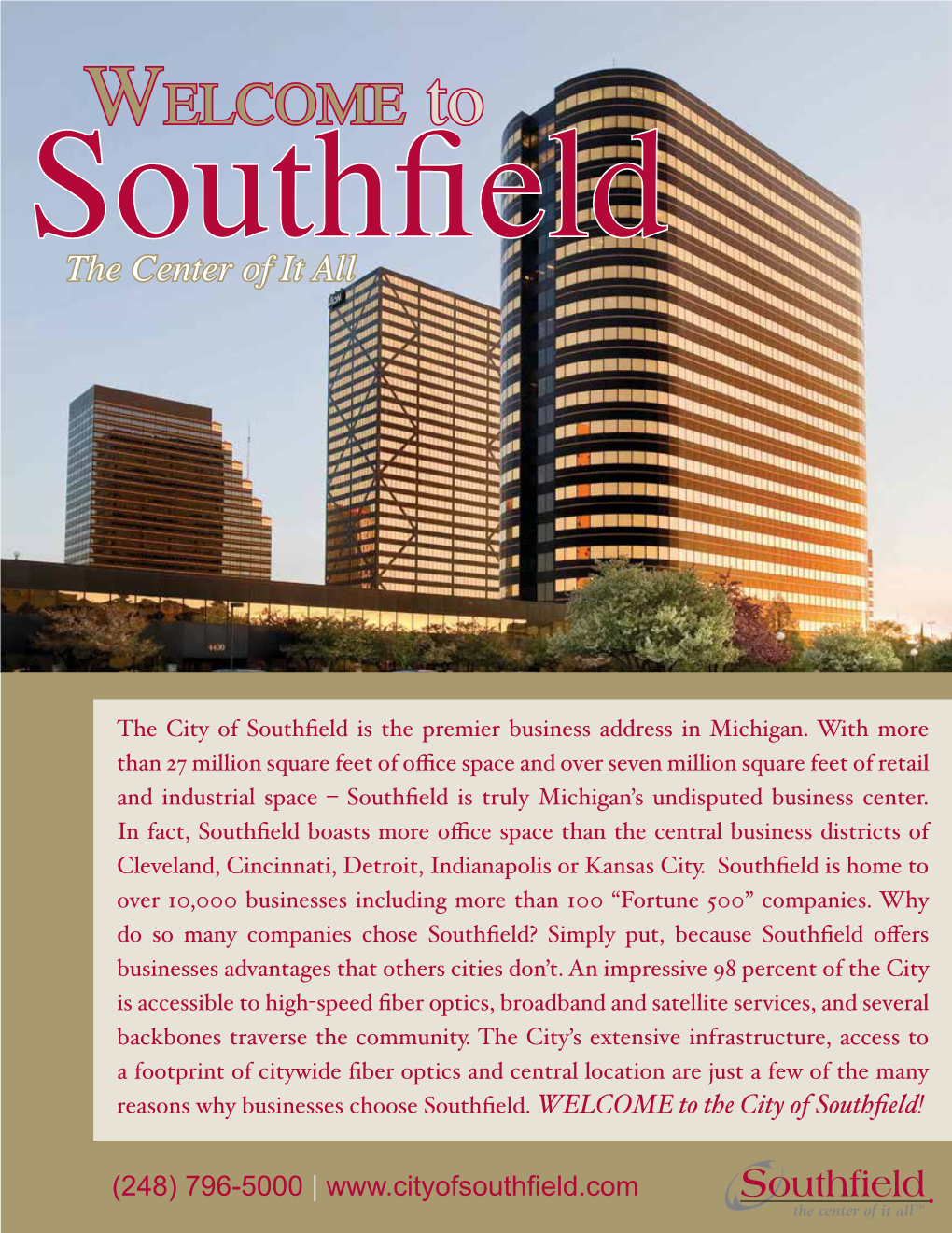 Welcome to Southfield Information Package (PDF)