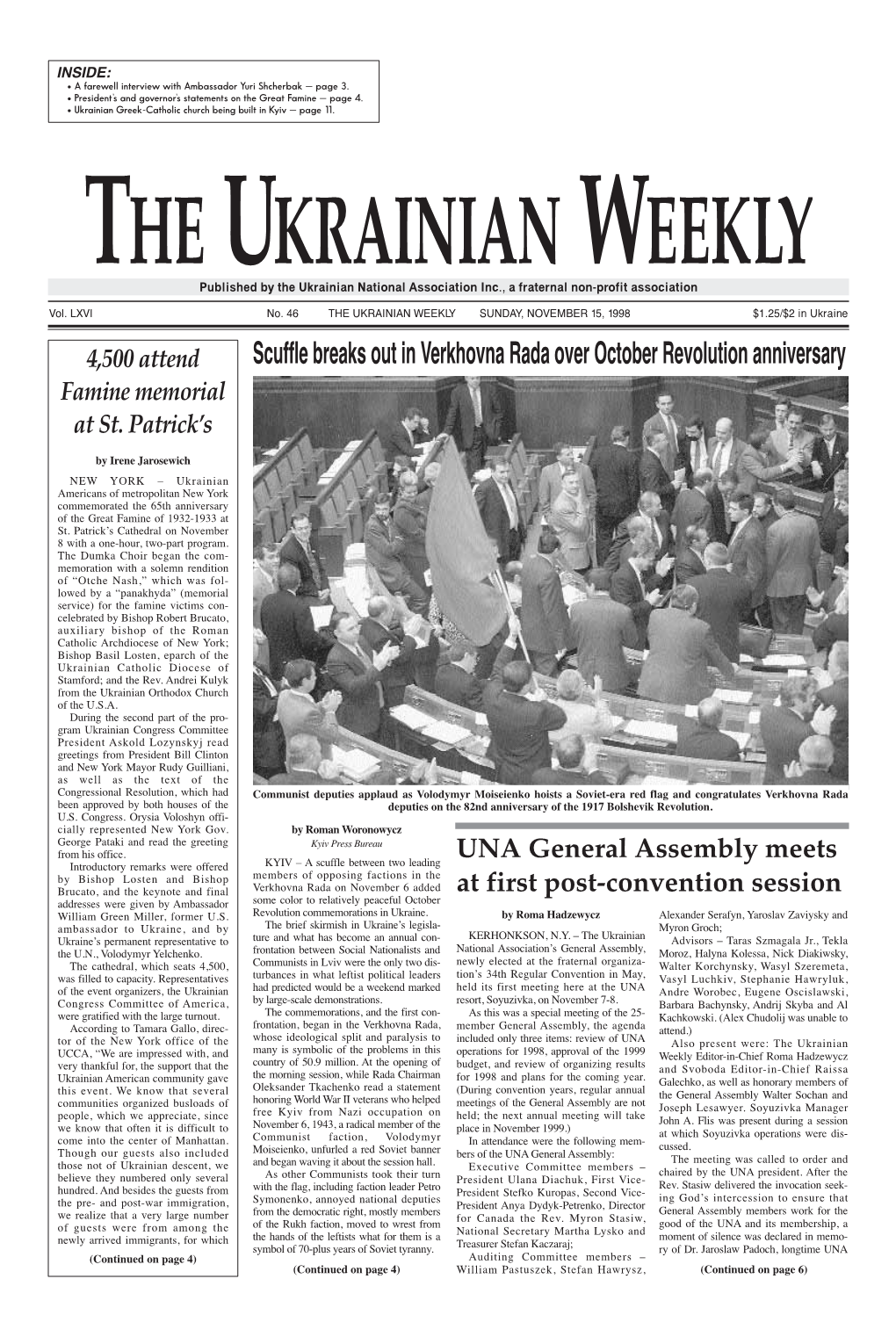 The Ukrainian Weekly 1998, No.46
