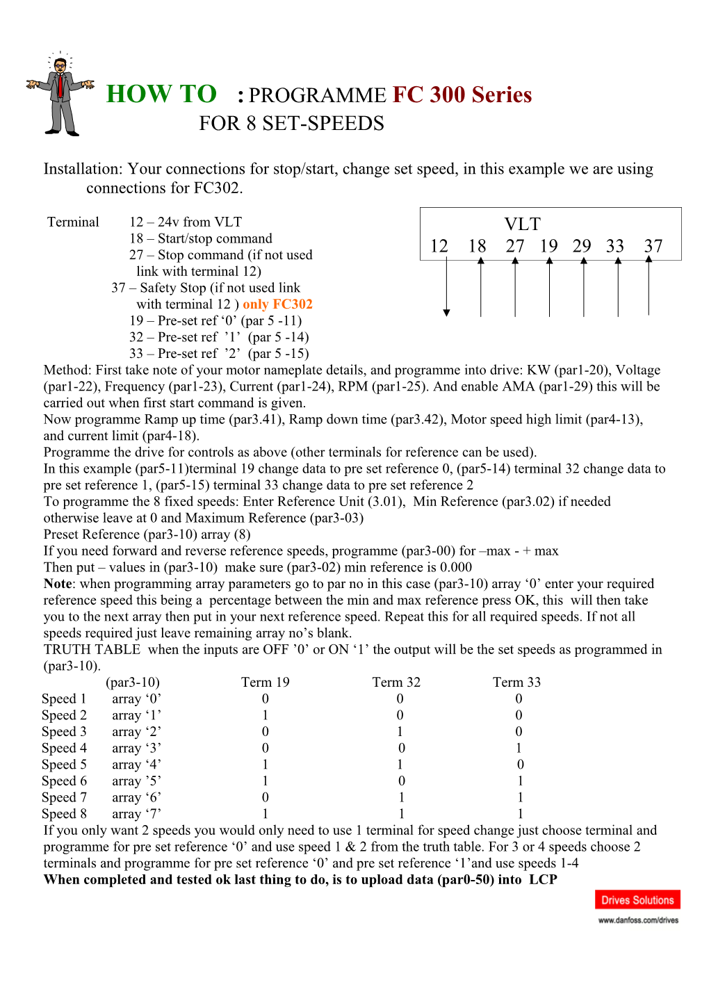 How to : Programme for 2 Set-Ups