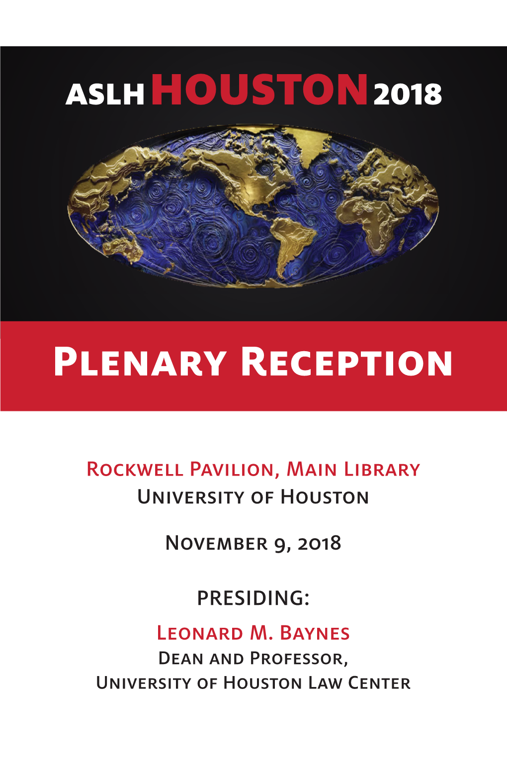 Plenary Reception Program