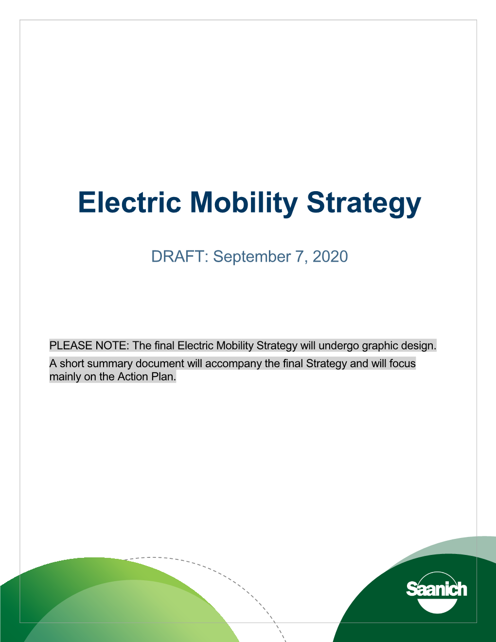 Electric Mobility Strategy